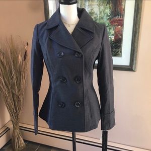 Charcoal Color Pea Coat
